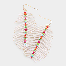 Seed Beaded Dangle Earrings