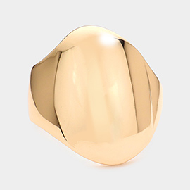 Abstract Metal Hinged Bracelet