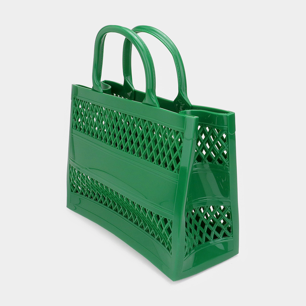 Solid Jelly Rubber Tote Bag