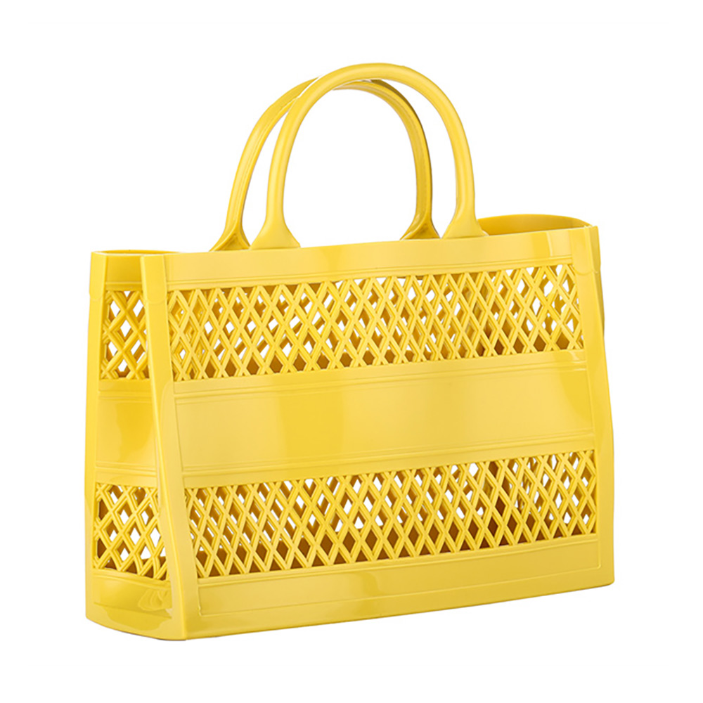 Solid Jelly Rubber Tote Bag