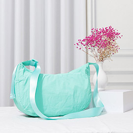 Solid Nylon Sling Bag