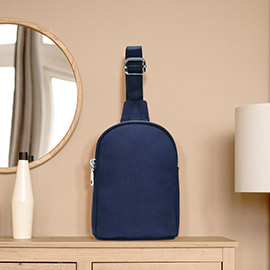 Solid Nylon Mini Sling Bag