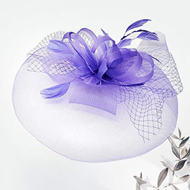 Feather Mesh Fascinator / Headband