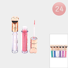 24PCS - 2 In 1 Waterproof Eyeliners and Lip Glosses