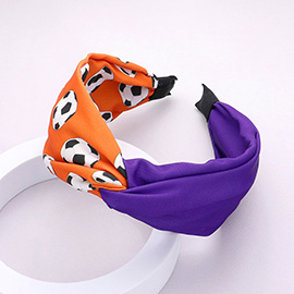 Game Day Soccer Patterned Twisted Headband