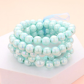 5PCS - Hologram Beaded Stretch Bracelets