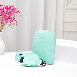 Solid Nylon Sling Bag / Crossbody Bag