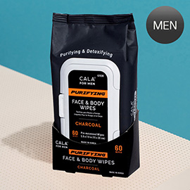 Unscented Charcoal Purifying Face and Body Wipe Tissues
