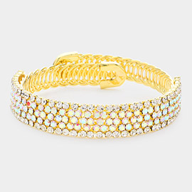 Rhinestone Pave Evening Bracelet