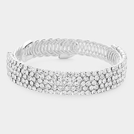 Rhinestone Pave Evening Bracelet