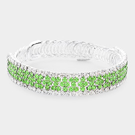 Rhinestone Pave Evening Bracelet