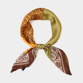 Paisley Printed Square Scarf
