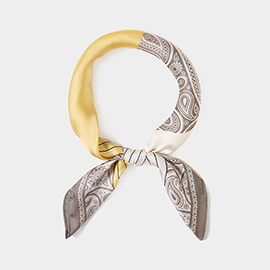 Paisley Printed Square Scarf