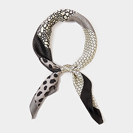 Animal Abstract Printed Square Scarf