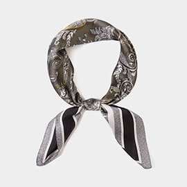 Paisley Printed Square Scarf
