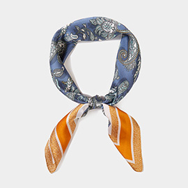 Paisley Printed Square Scarf