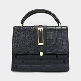 2PCS - Reptile Patterned Tote and Mini Crossbody Bag Set