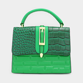 2PCS - Reptile Patterned Tote and Mini Crossbody Bag Set