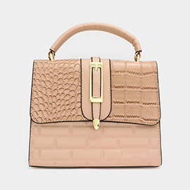 2PCS - Reptile Patterned Tote and Mini Crossbody Bag Set