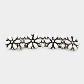 Floral Enamel Barrette