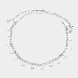 Metal Star Link Pull Tie Cinch Bracelet