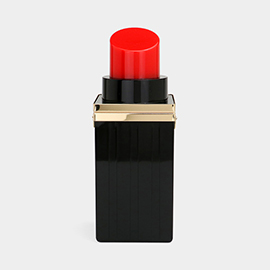 Lipstick Shaped Clutch Chain Crossbody Evening Bag