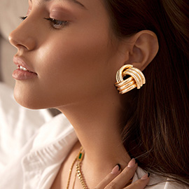 Metal Knot Earrings