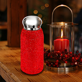 Bling Studded 8oz Insulated Stainless Steel Water Bottle