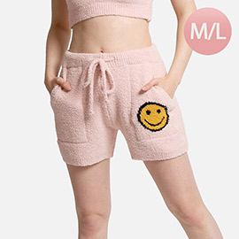 Smile Accented Side Pockets String Shorts