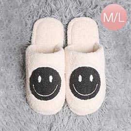 Smile Print Soft Home Indoor Floor Slippers
