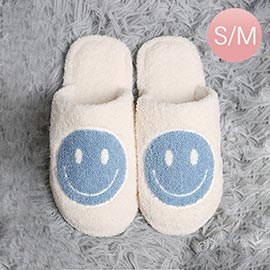 Smile Print Soft Home Indoor Floor Slippers