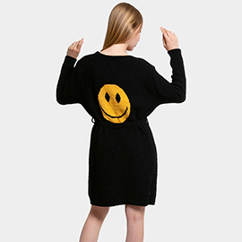 Smile Accented Side Pocket Belt Robe