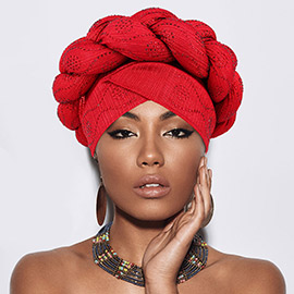 Bling Braided Turban Hat