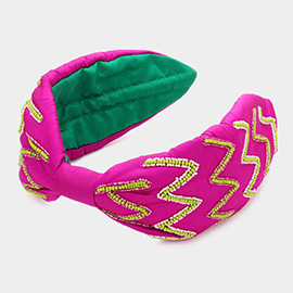Zigzag Chevron Patterned Headband