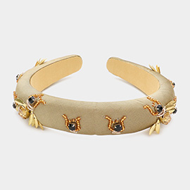 Honey Bee Accented Padded Headband