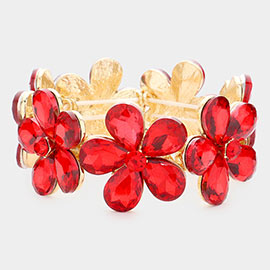 Flower Cluster Stretch Evening Bracelet