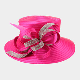 Bling Bow Dressy Hat