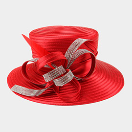 Bling Bow Dressy Hat