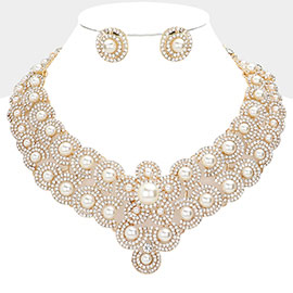 Pearl Accented Evening Necklace
