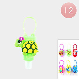 12PCS - Hand Sanitizer with Sea Life Silicone Holders