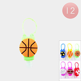 12PCS - Hand Sanitizer with Sports Ball Silicone Holders