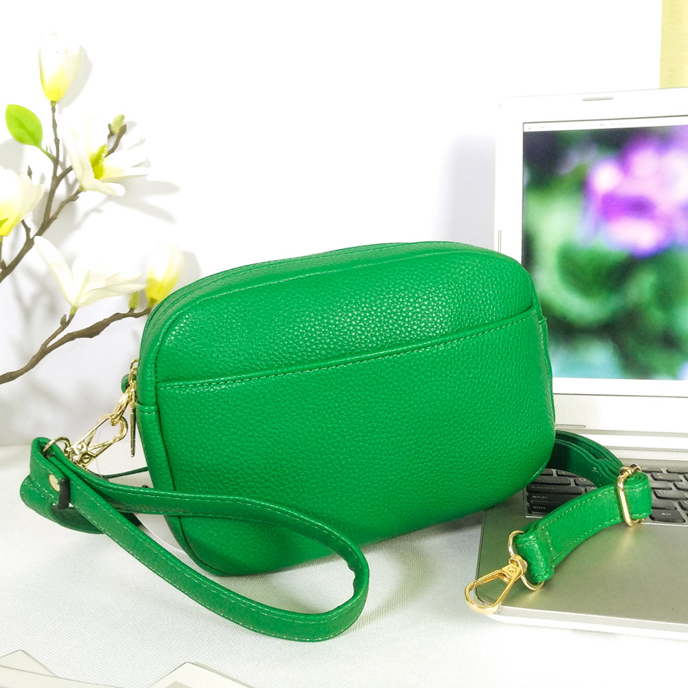 Pebbled Faux Leather Crossbody Bag