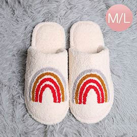 Rainbow Print Soft Home Indoor Floor Slippers