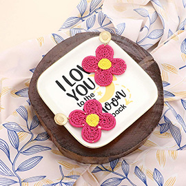 I Love You to the Moon and Back Message Jewelry Dish