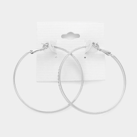 2 Inch Metal Hoop Earrings