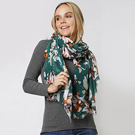 Flower Printed Scarf