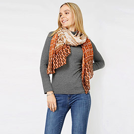 Abstract Patterned Scarf