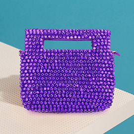 Studded Micro Mini Tote / Crossbody Bag