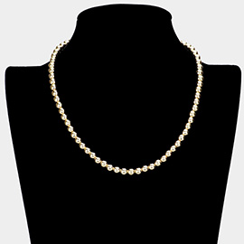 Gold Dipped Ball Chain Necklace
