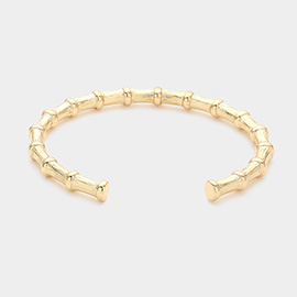 Metal Bamboo Cuff Bracelet